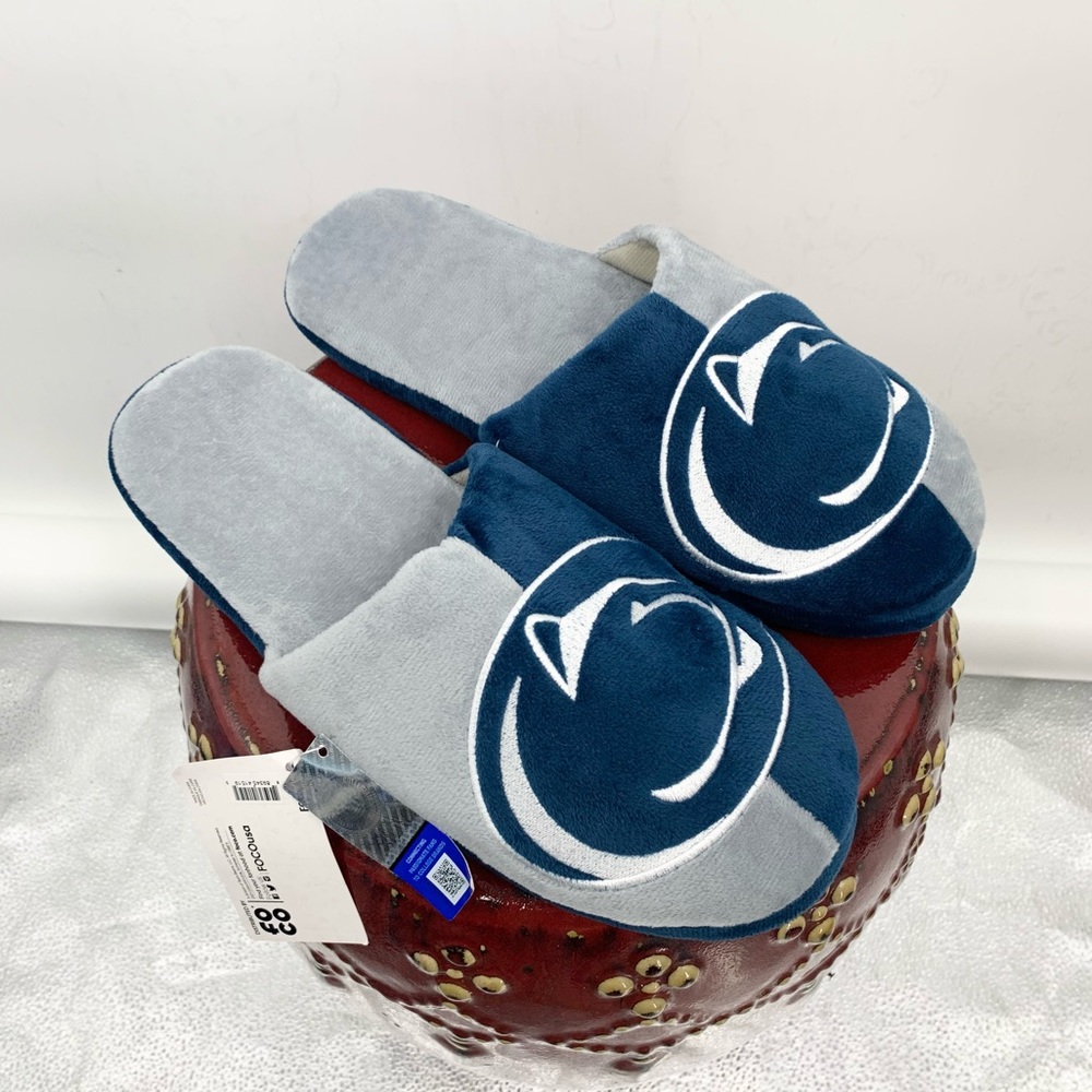 New FOCO Penn State college men’s slippers size 13-14